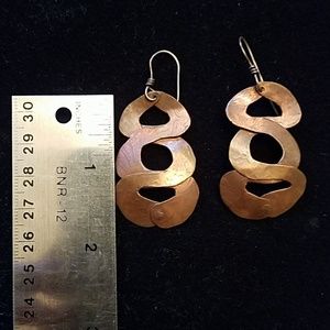 Handmade copper earrings